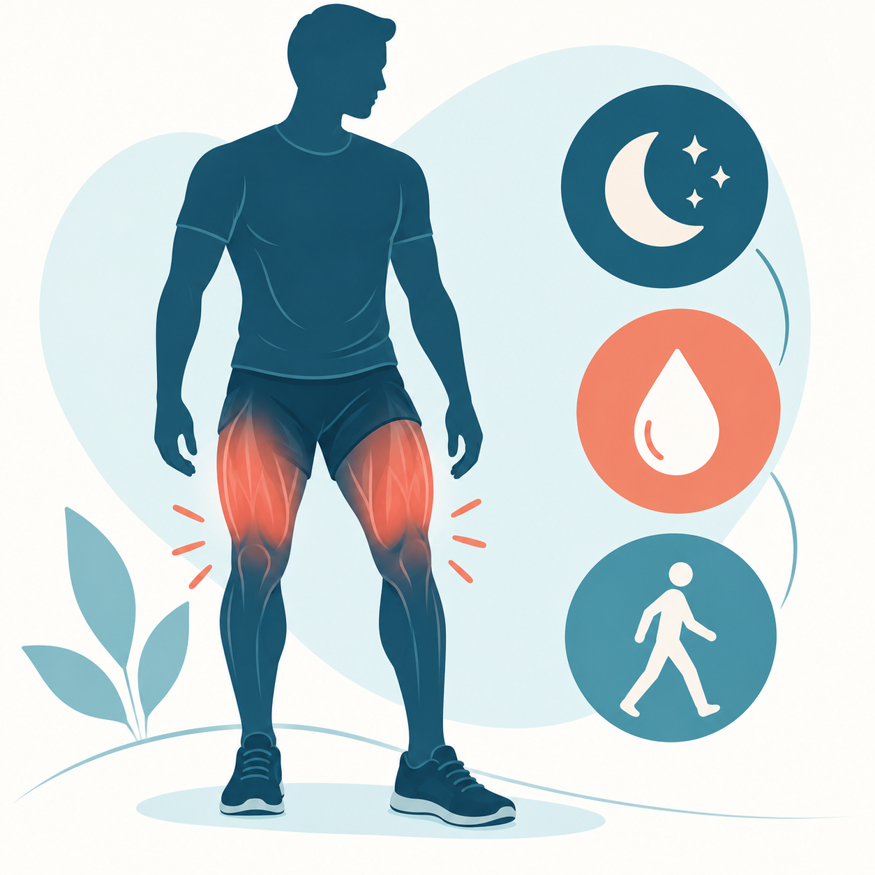 Recupero muscolare con sonno idratazione e movimento leggero